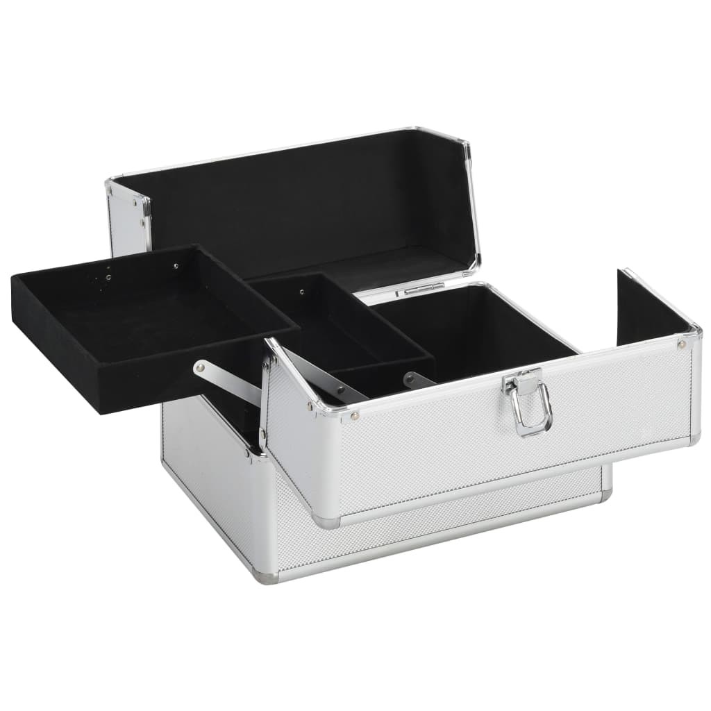 Make-up Case 22x30x21 cm Silver Aluminium 16 Make-up Case 22x30x21 cm Silver Aluminium